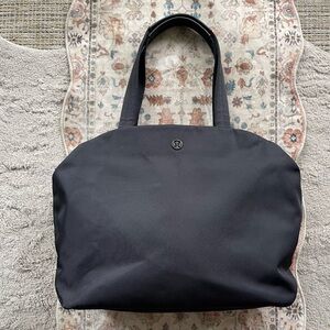 Lululemon Athletica Black Zip Tote